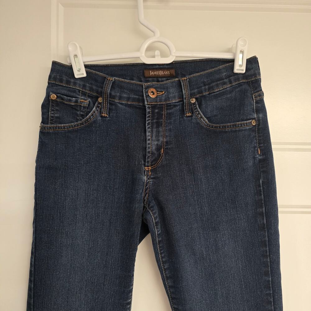 Women's James Jeans "Twiggy" Darkwash Denim Skinny Jeans | Size 30 - Picture 3 of 9